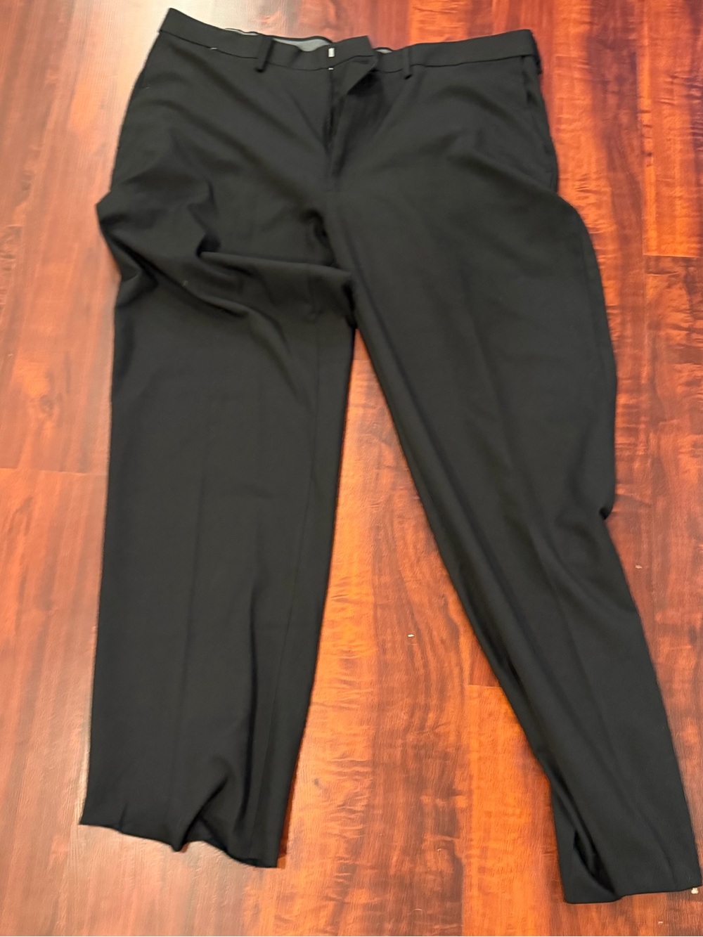 Haggar Black Men's Dress Pants - Straight Leg